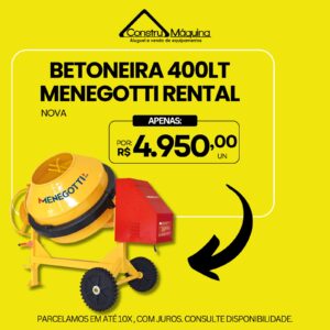 BETONEIRA 400 LT MENEGOTTI RENTAL